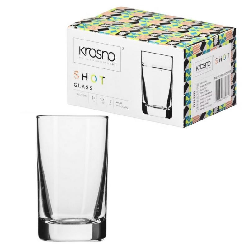 Kieliszki do wódki 30ml 6szt Krosno Shot